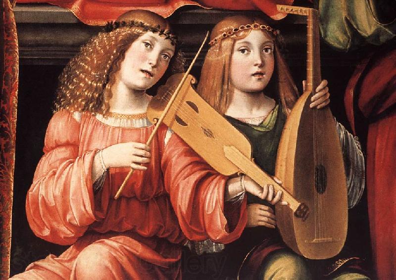 FRANCIA, Francesco Madonna and Saints (detail) gj Norge oil painting art